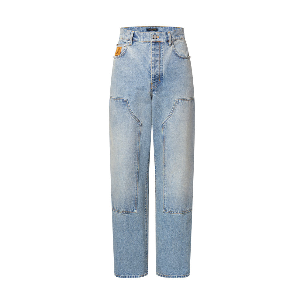 Louis Vuitton Hooded Workwear Denim Blouson Denim Carpenter Pants 1AJBAO 1AJBKS #335609