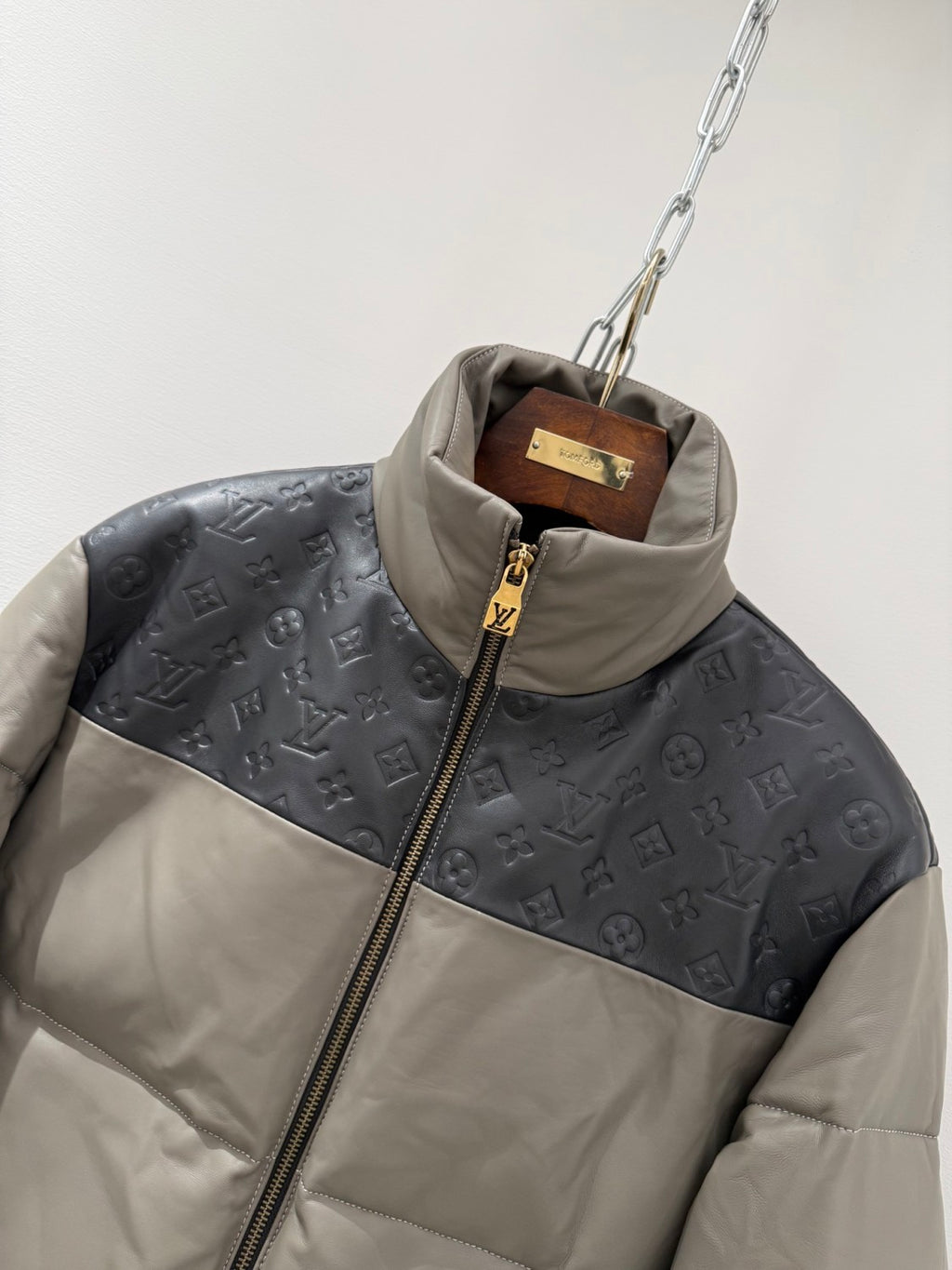 Louis Vuitton Leather Down Jacket #333837