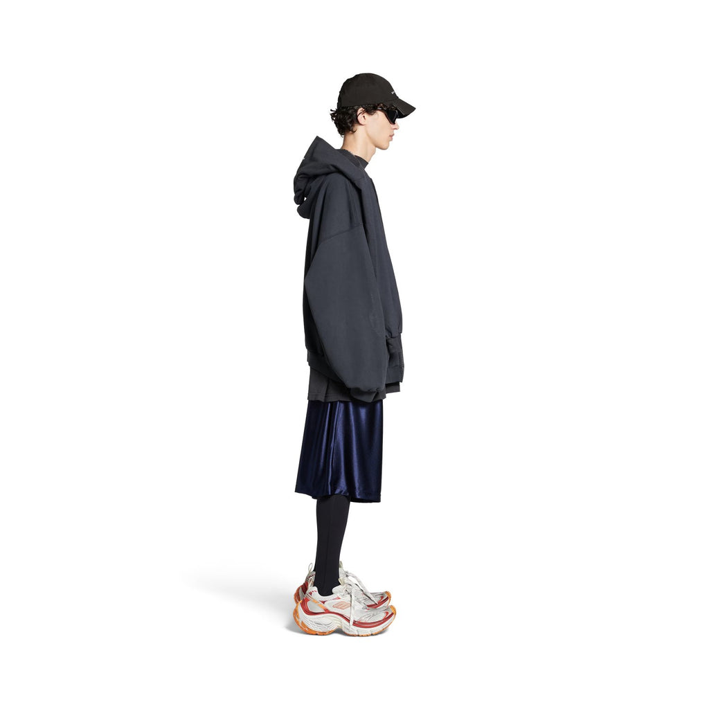 Balenciaga Men's Women's Spring And Autumn Cotton UNITY Sports Icon Incognito Zipper Patchwork Loose Long Sleeve Hoodie Sweatshirt Ngvp #9197