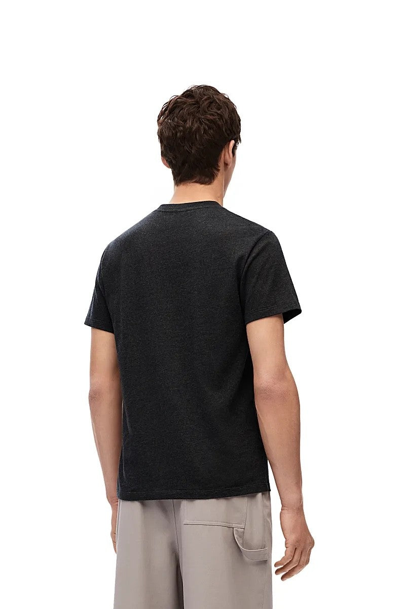 Loewe Men's Summer Logo Embroidery Round Neck Cotton Short Sleeve T-Shirt #72361
