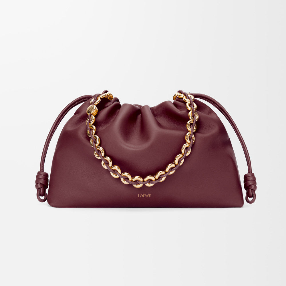 Loewe Flamenco Purse Women's Fashion Classic Solid Color Soft Napa Lambskin Leather Pleated Design Brand Logo Magnetic Buckle Closure Crossbody Bag Shoulder Bag Handbag Bags A411FPDX01-6579 #78346