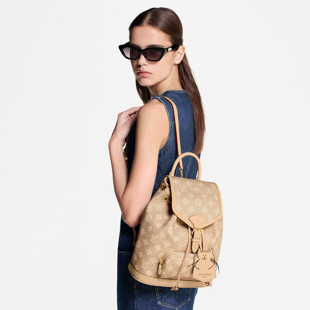 Louis Vuitton Women's Montsouris Small Backpack Meowgram Pattern M15135 #333211