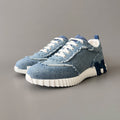 Hermes Bouncing Men's And Women's Spring/Summer Fashion Casual Round Toe Lace Up Low Top Canvas Casual Shoes #78411
