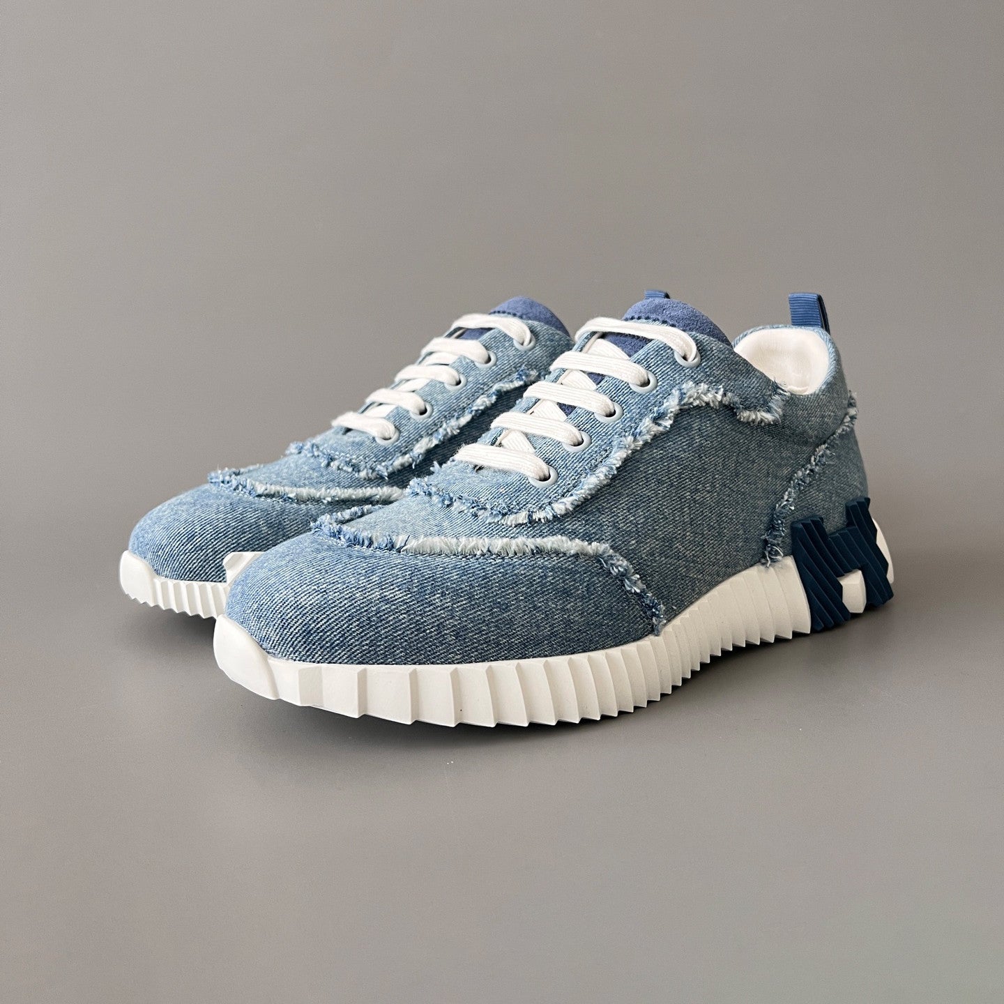 Hermes Bouncing Men's And Women's Spring/Summer Fashion Casual Round Toe Lace Up Low Top Canvas Casual Shoes #78411