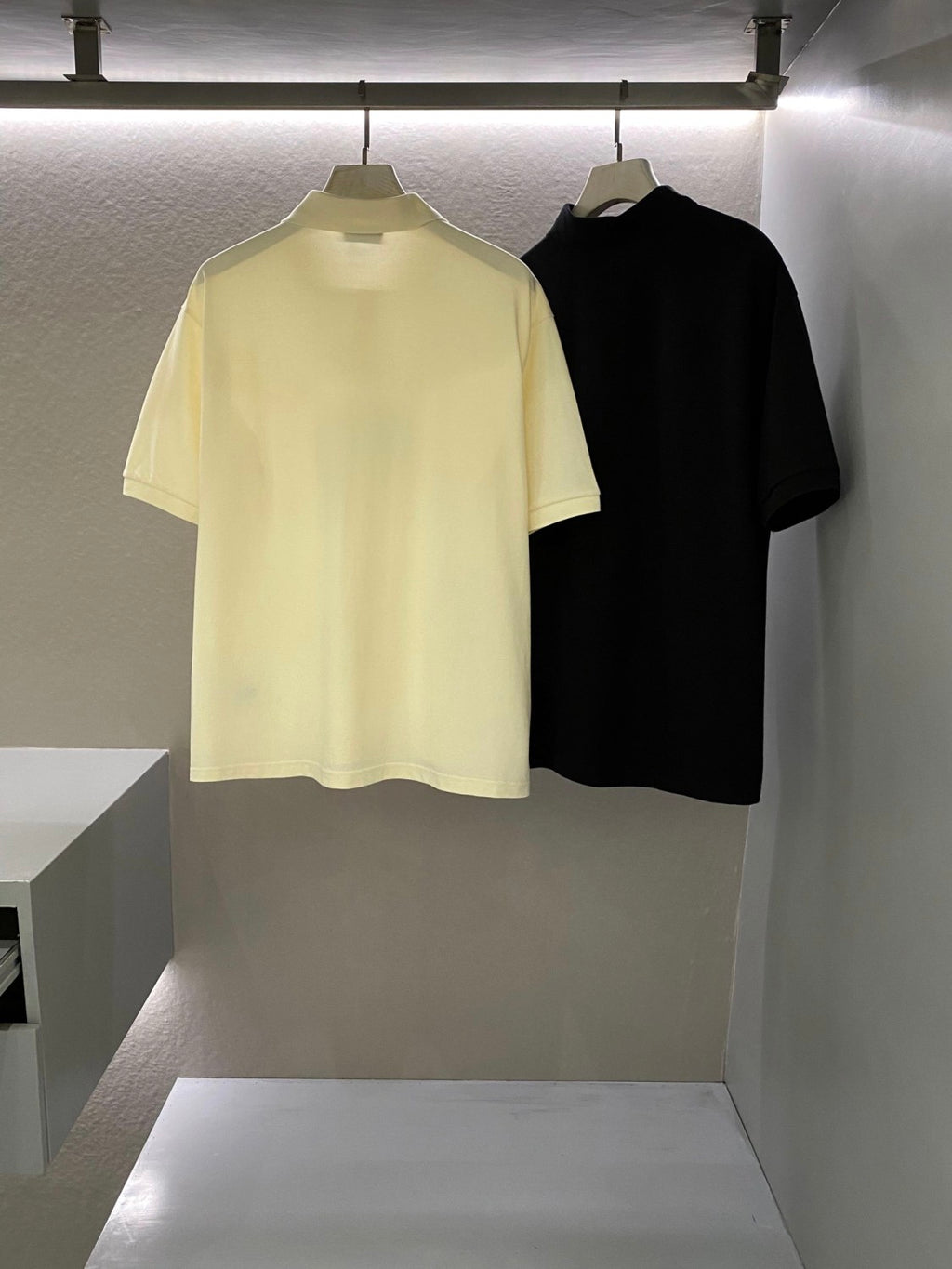 Prada Men's Summer Solid Color Metal Logo Cotton Polo Shirt Short Sleeve T-Shirt #99913