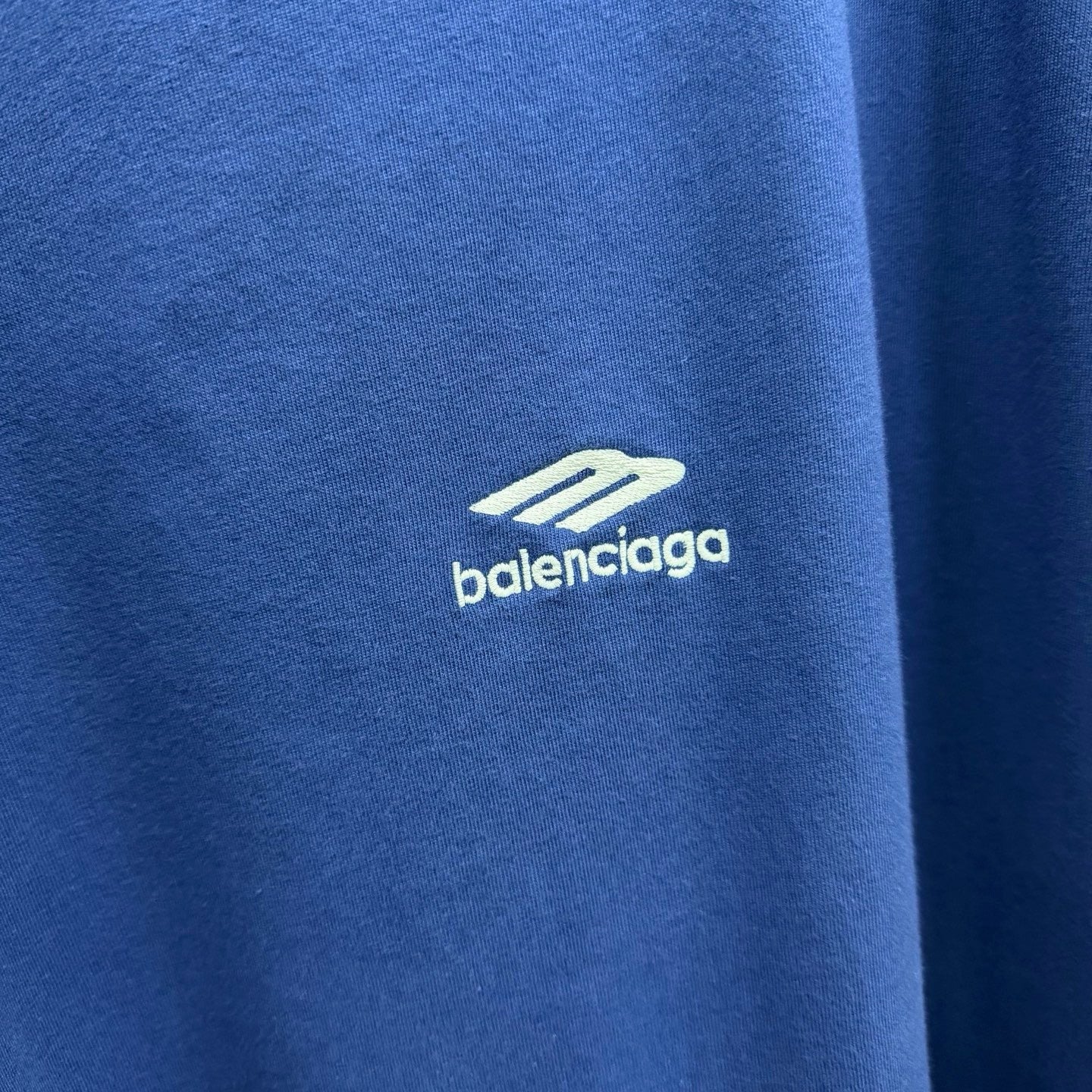 Balenciaga 3b Sports Icon Oversized T-shirt Light Marine Blue White #335833
