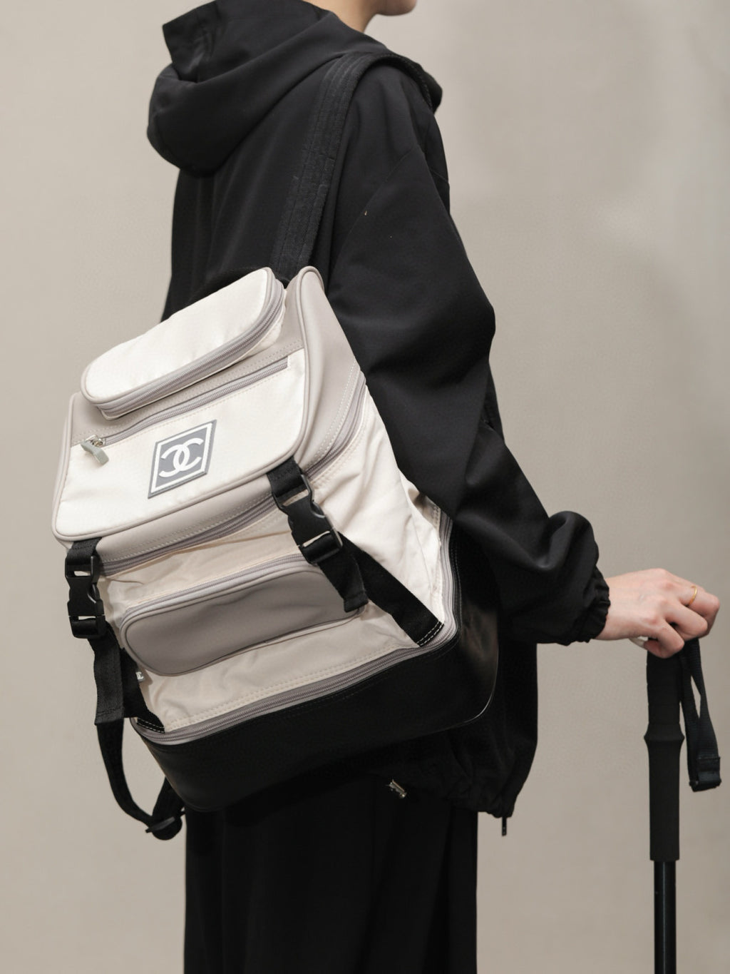 Chanel Women's Retro Sports Series Color Blocking Fashion Casual Shoulder Bag Backpacks Bags #76117