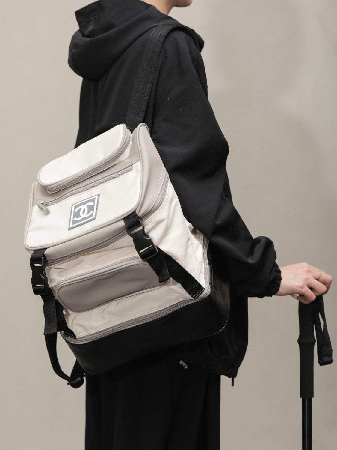 Chanel Women's Retro Sports Series Color Blocking Fashion Casual Shoulder Bag Backpacks Bags #76117