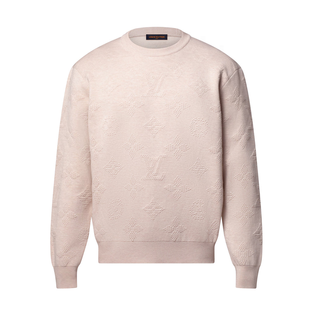 Louis Vuitton Men's Spring and Autumn Solid Color Logo Printed Round Neck Knitted Long Sleeve Sweater Sweatshirt #75733