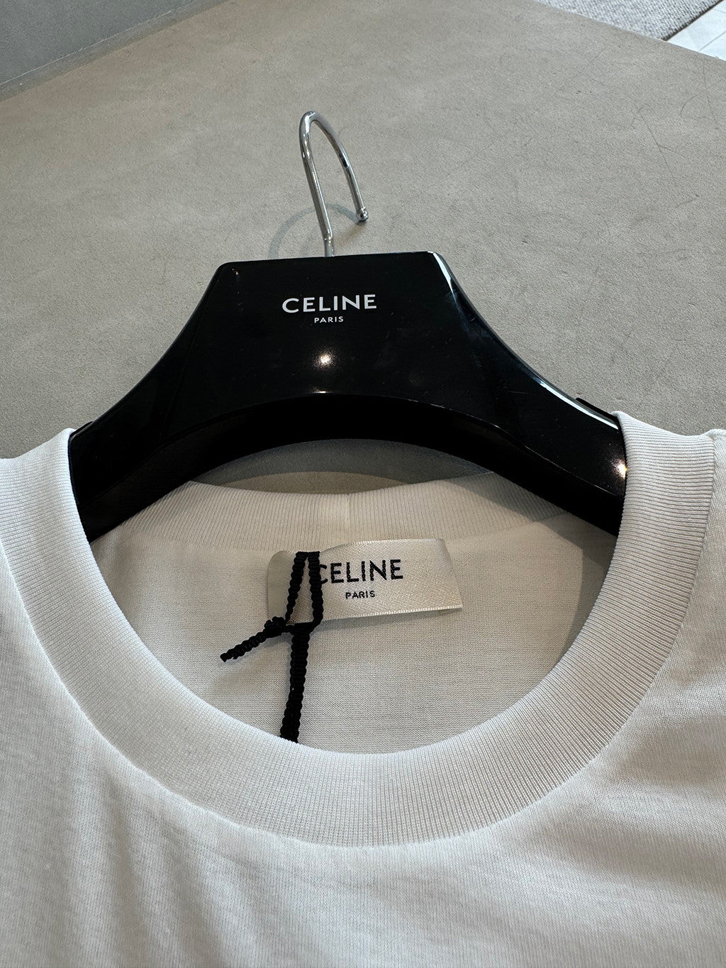 Celine Double Layered T-shirt in Fine Cotton Jersey #335870