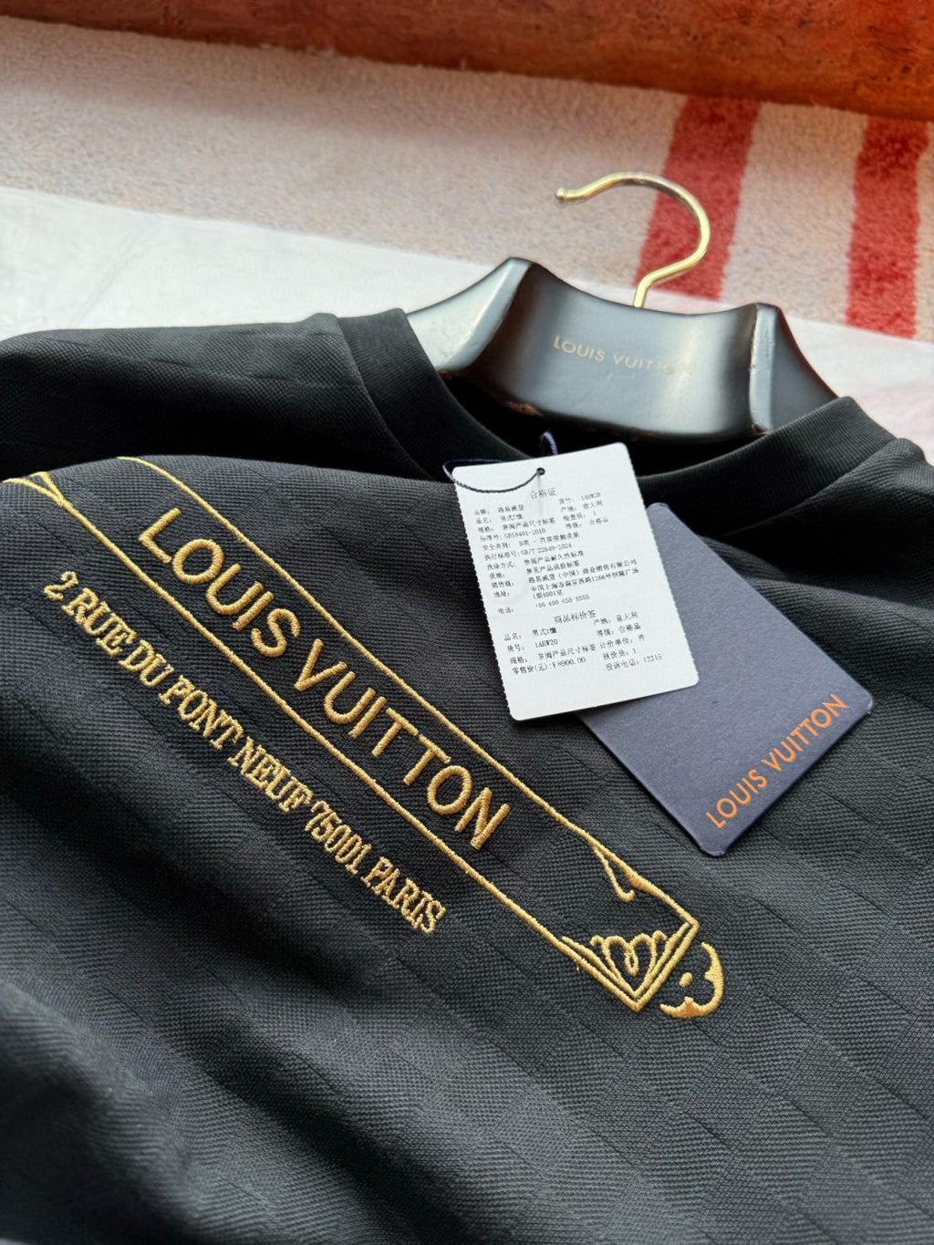 Louis Vuitton Men's Summer Solid Color Embroidered Letter Print Round Neck Cotton Short Sleeve T-Shirt #76463