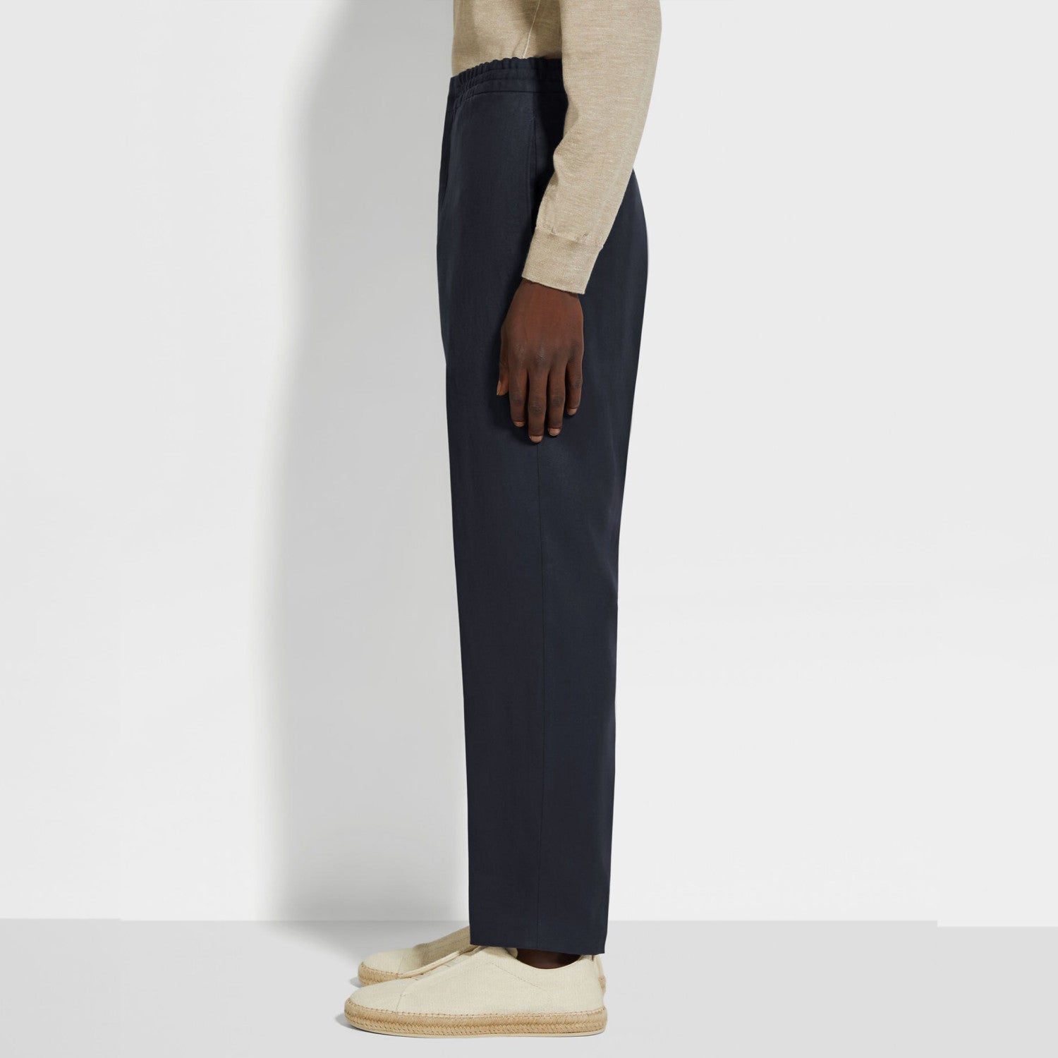 Ermenegildo Zegna Oasi Lino Oasis Linen Trousers Men's Spring And Summer Fashion Casual Comfortable Straight Trousers  Pants Ngvp #1575