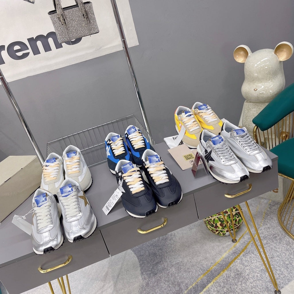 Golden Goose Marathon Vintage Athletics Women's Men's Sneakers Pentagram Thick Bottom Sports Casual Shoes Dirty Shoes Sneakers #81218