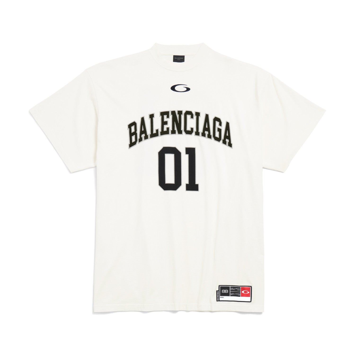 Balenciaga Men's Summer Letter Logo Print Round Neck Regular Fit Short Sleeve T-Shirt #74579