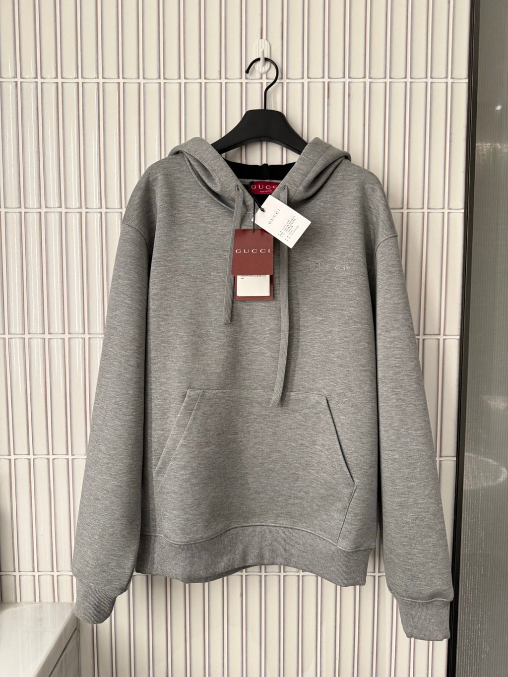 Gucci Double Viscose Jersey Sweatshirt in Grey Mélange #335119