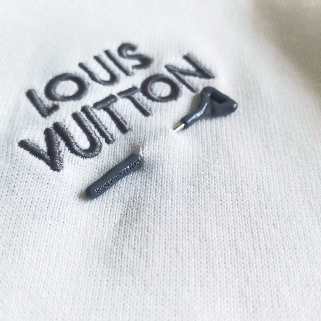 Louis Vuitton Men's Summer Embroidered Logo Round Neck Cotton Short Sleeve T-Shirt #99122