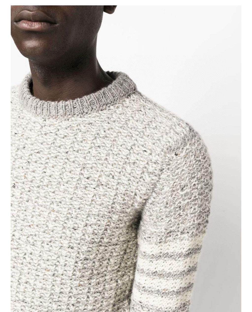 Thom Browne Men's Women's Autumn And Winter Knitted Pullover Solid Color Long Sleeve Wool Sweater Ngvp #9515
