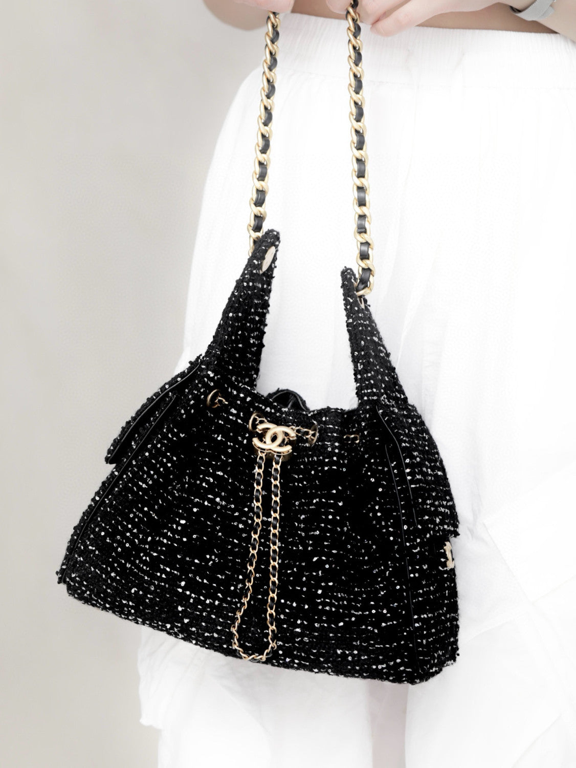 Chanel Hobo Drawstring Underarm Bag Fashion Luxury Temperament Trend Senior New Banquet Bags #81423