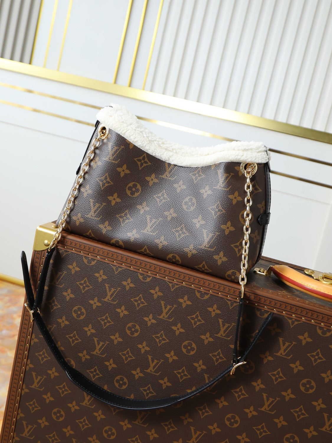 Louis Vuitton CarryAll BB H33 Monogram Handbags M26568 #333449