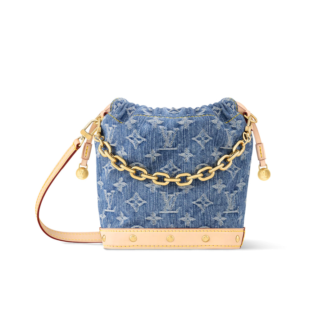 Louis Vuitton Nano Noé Women's Classic Metal Hardware Brand Printed Removable Adjustable Shoulder Strap Denim Crossbody Bag Shoulder Bags Handbag #77378