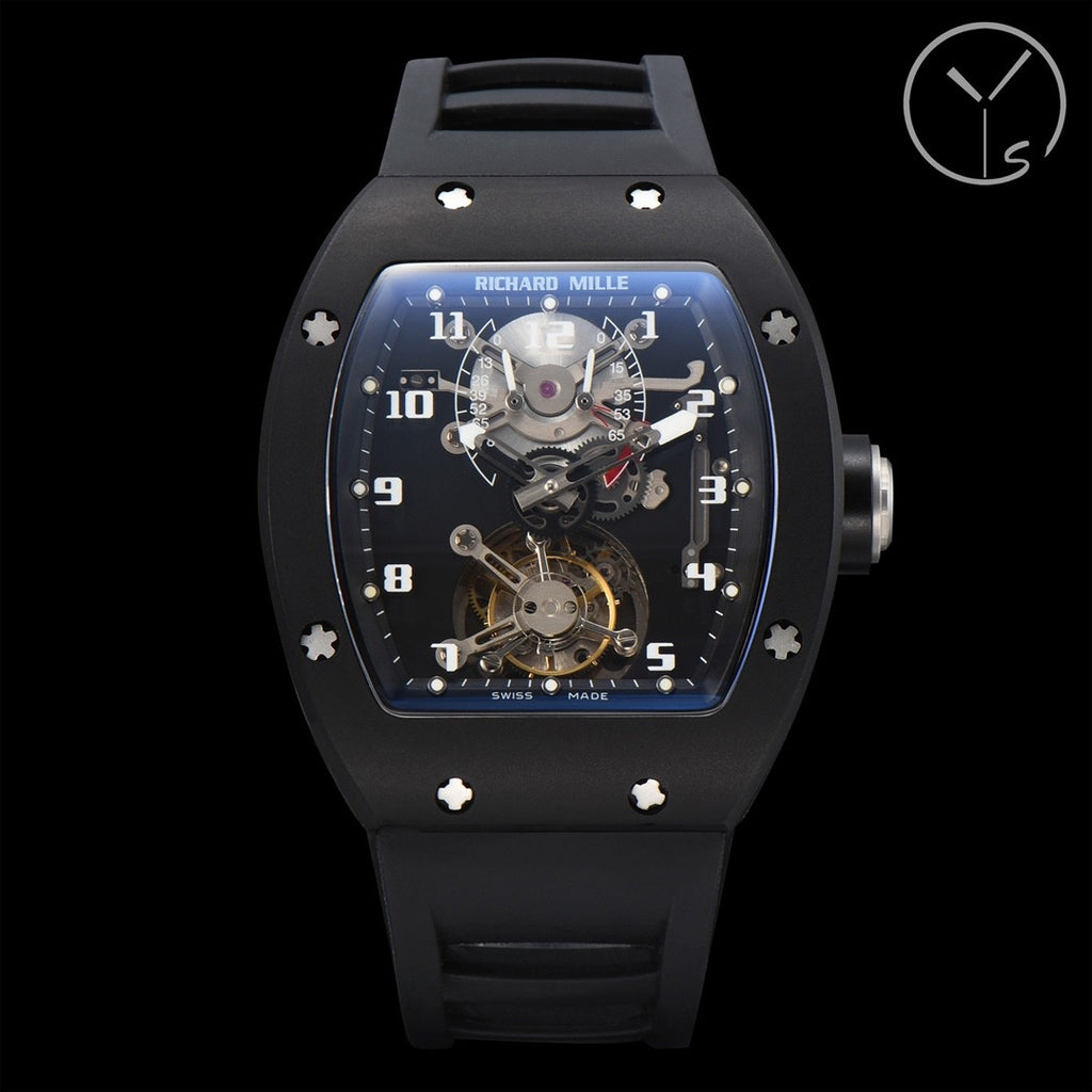 Richard Mille Men's Fabric Strap Anti-Glare Sapphire Glass Manual Mechanical Movement Watch #98592