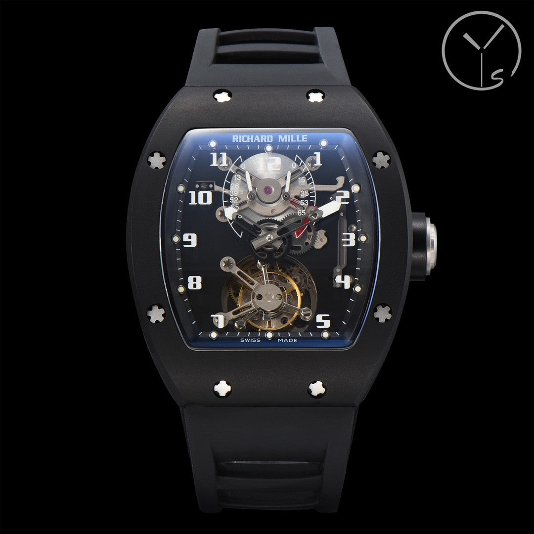 Richard Mille Men's Fabric Strap Anti-Glare Sapphire Glass Manual Mechanical Movement Watch #98592