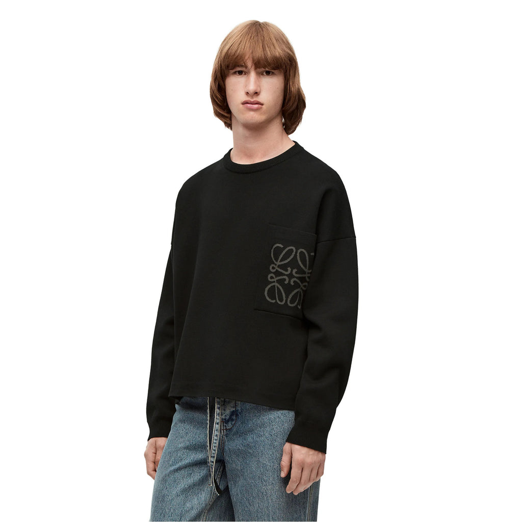 Loewe Sweater In Cotton And Viscose Crew Neck Knit Pullover #96296