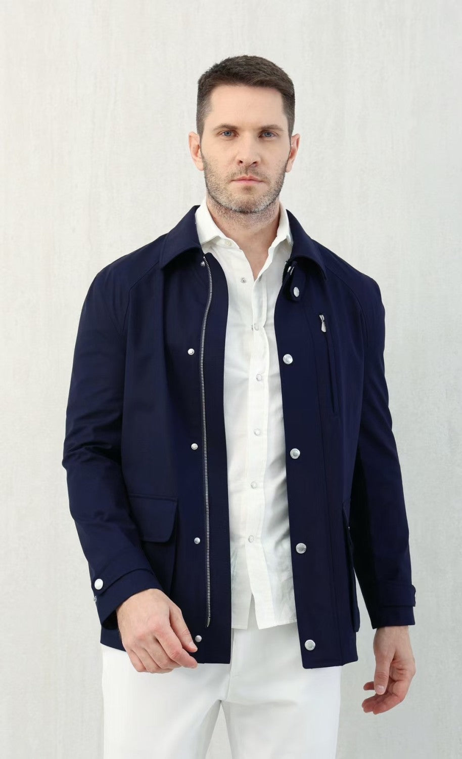 Brunello Cucinelli Men's Spring And Summer Fashion Shoulder Insert Sleeve Military Jacket Light And Comfortable Temperament Jacket Coat Ngvp #9961
