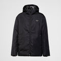 Prada Men's Fall And Winter Black Nylon Reversible Zipper PufferDown Long Sleeve Jacket #73712