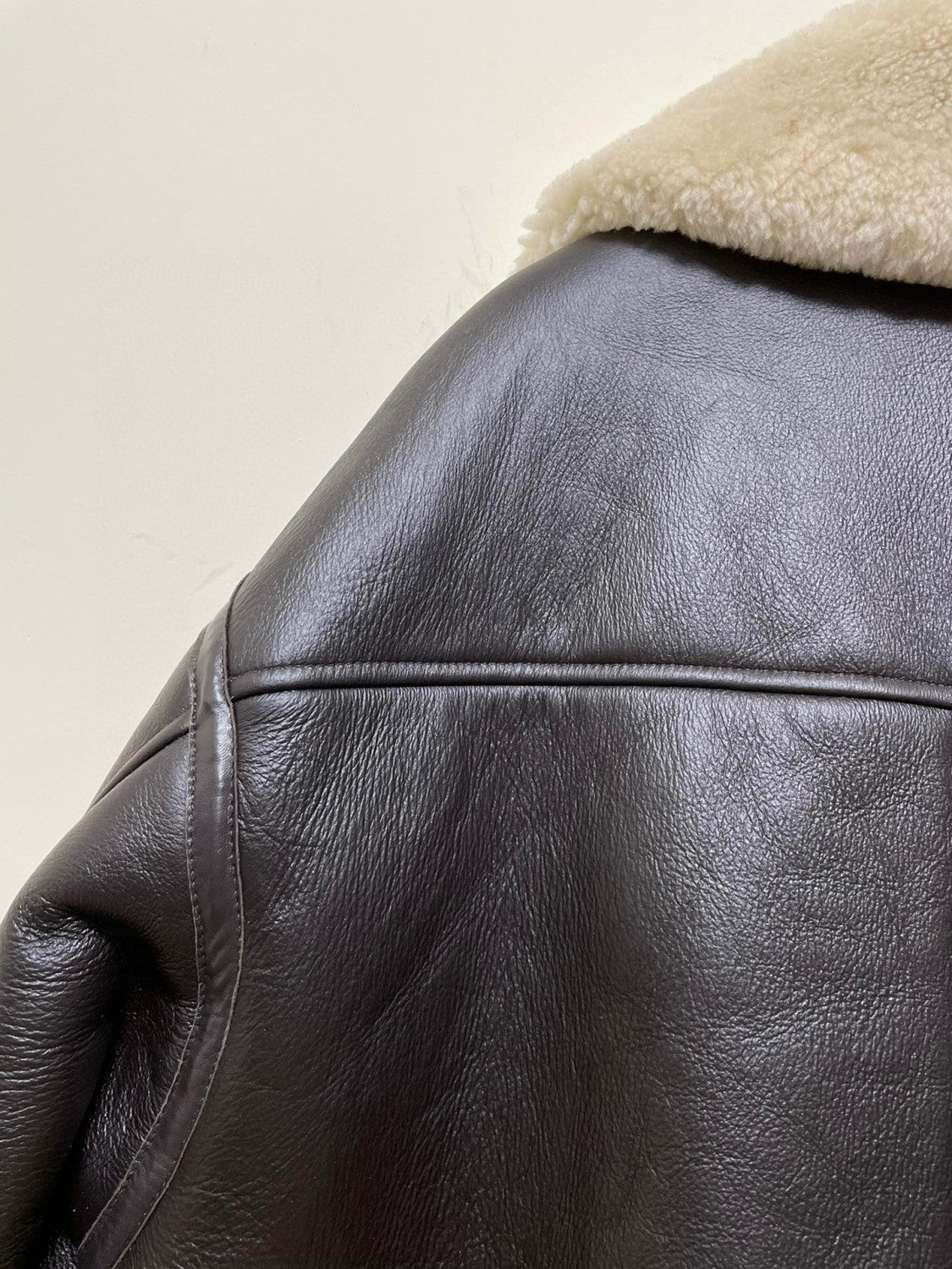 Acne Studios Lamb's Wool Winter Lapel Biker Jacket Coat #96275