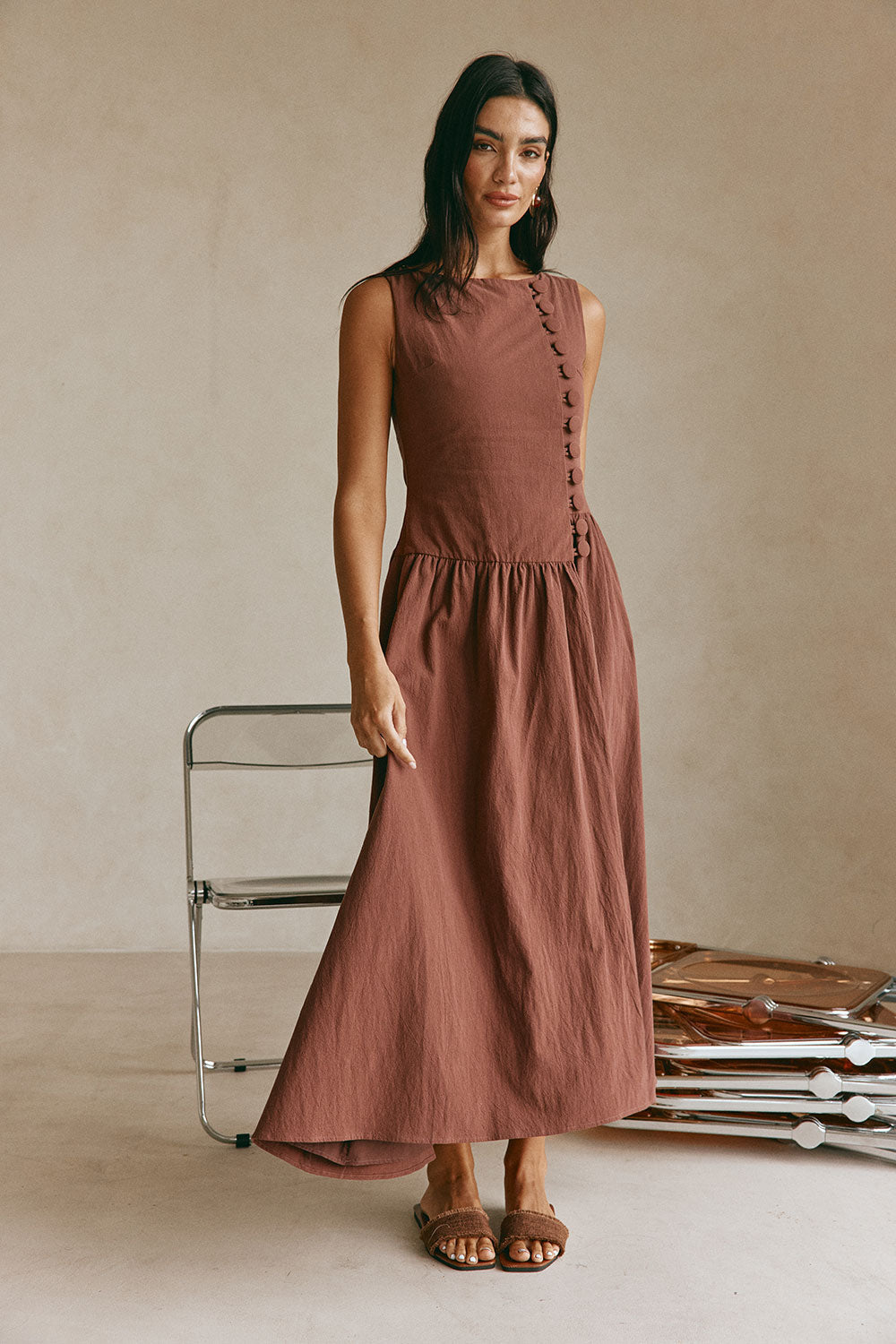 Odessa Dress - Chocolate
