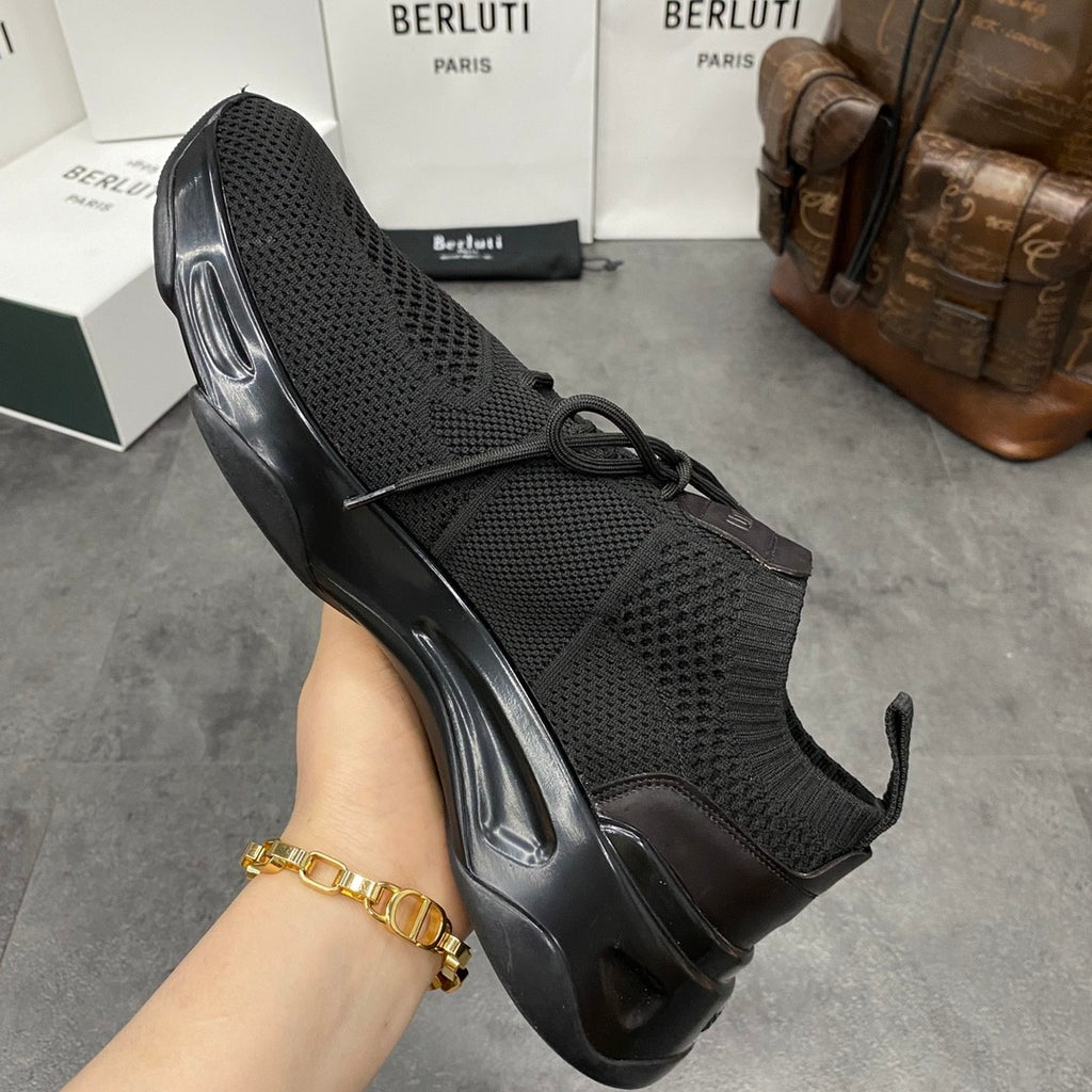 Berluti Shadow Men's Temperament Versatile Commuter Style Casual Comfortable Sneakers Shoes #77152