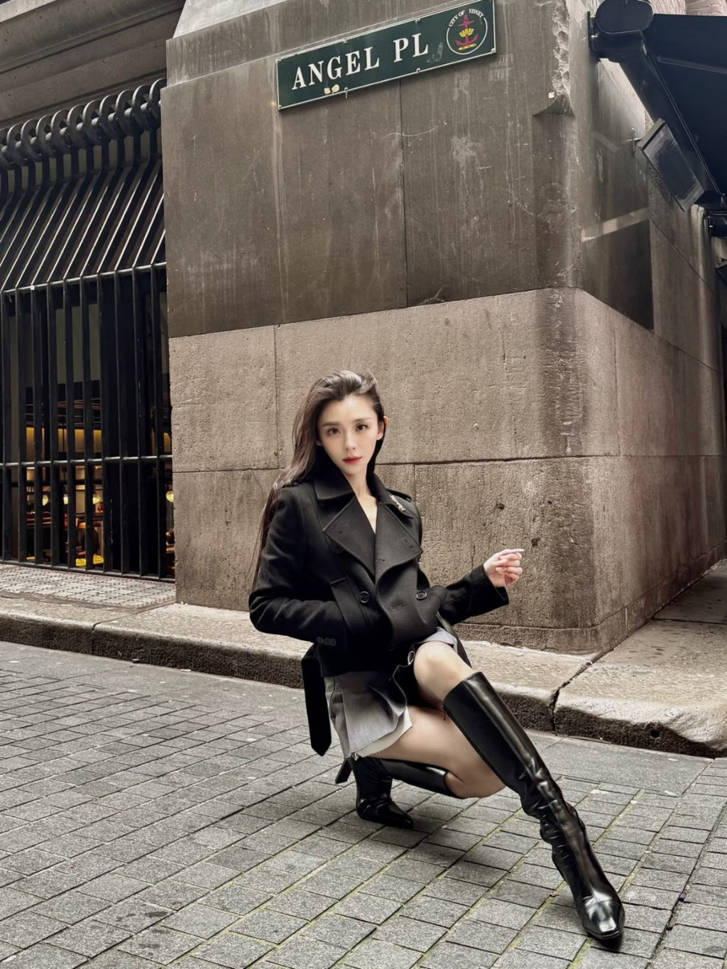 SAINT LAURENT Women's Pointed Cat Heel Long Short Red Black Boots Fashion Temperament Elegant Sexy Zipper Short Boots Shoes Ngvp #2185