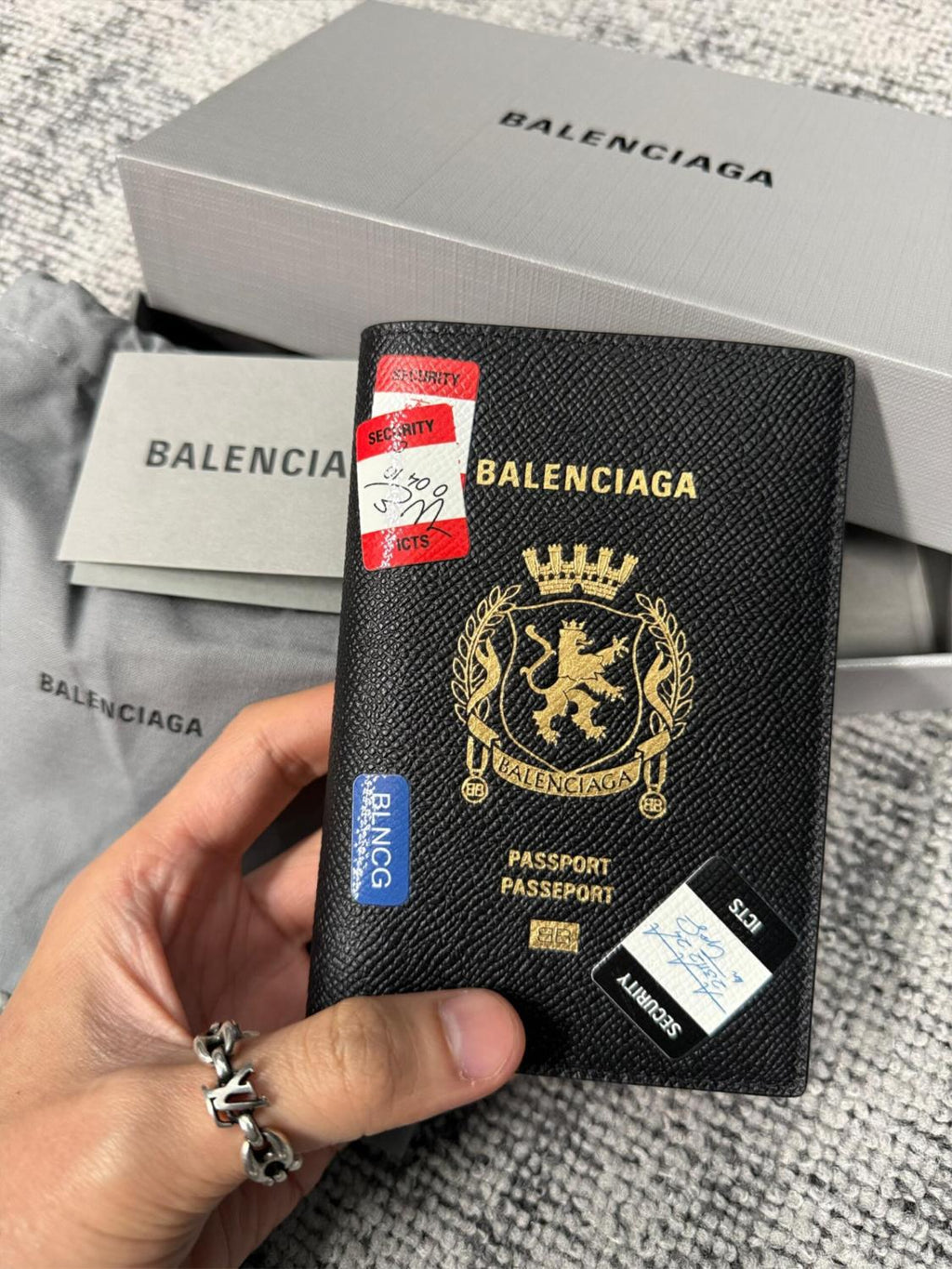 Balenciaga 26 Passport Holder (No Ticket) Genuine Leather Boarding Pass & Passport Case MINI Bag  Bags #82777A