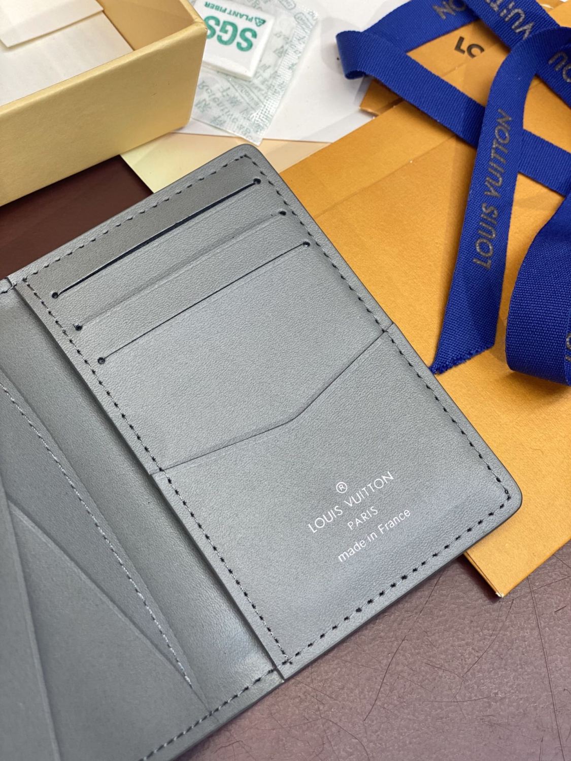 Louis Vuitton Men's Monogram Shadow Leather Long Wallet Card Case Bag Bags #76255