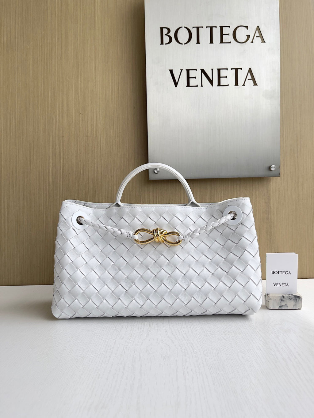 Bottega Veneta East-West Andiamo Chain Top-Handle Bag #329590