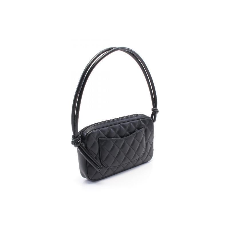 Chanel Vintage Women's Shoulder Bag Crossbody Tote Handbag Black Cowhide Leather Fashion Zipper Handbag Bags  #82236A