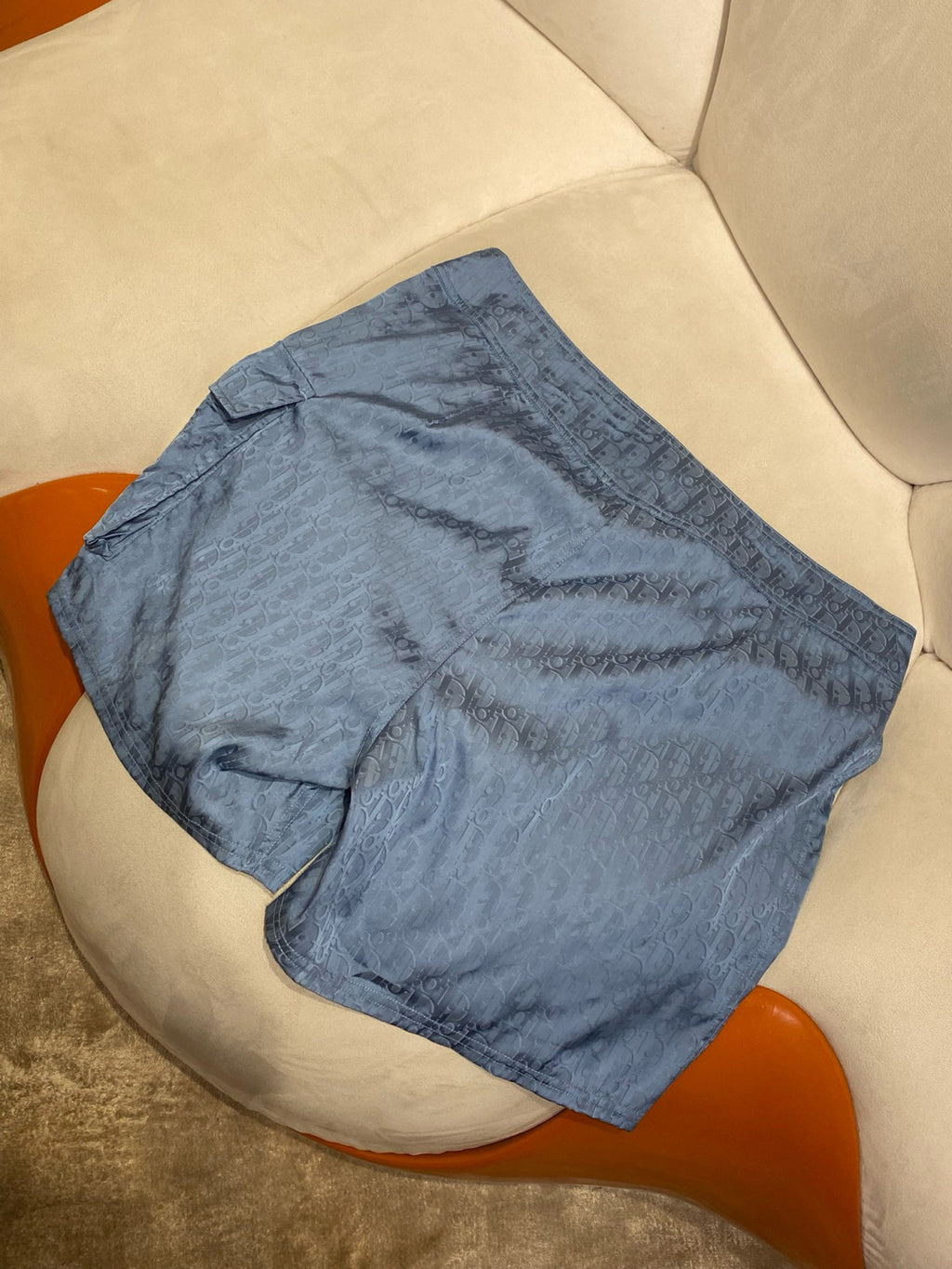 Dior Men's Summer Solid Colour Letter Print Lace Up Casual Polyester Straight Swimming Shorts #76874