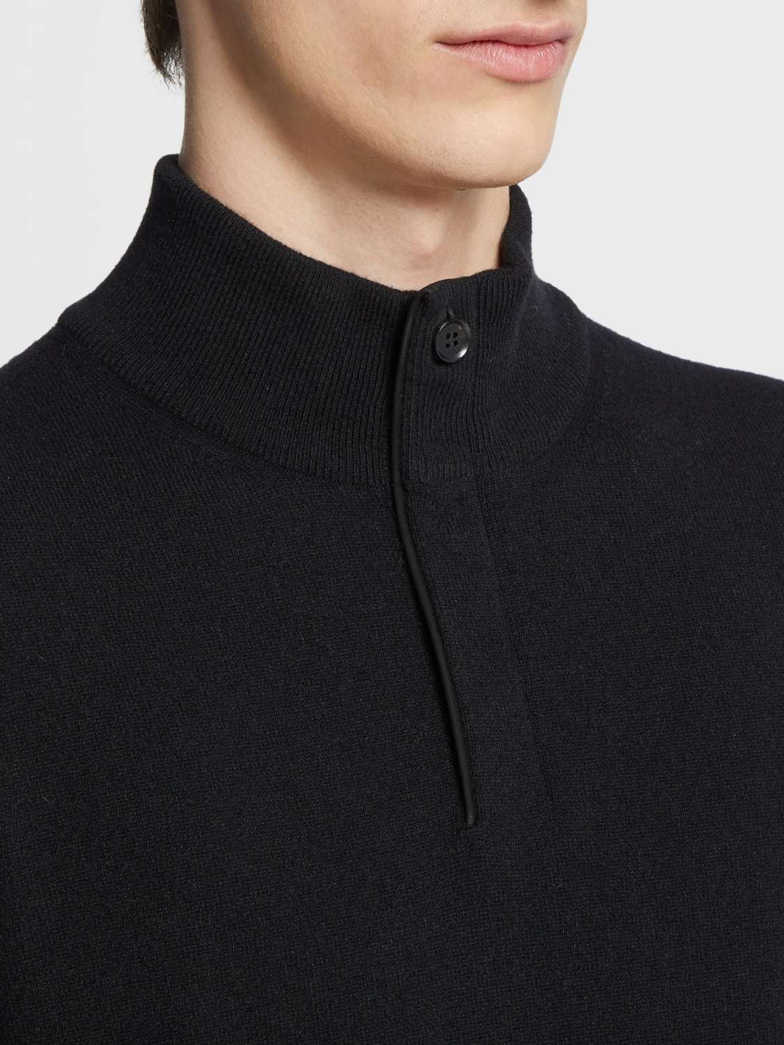 Ermenegildo Zegna Deep Foliage Mélange Color Oasi Cashmere Zipper Penguin Collar Sweater Men's Luxury Knitted Sweater Autumn And Winter Bottom Warm Fashion Trend Knitting Ngvp #2451