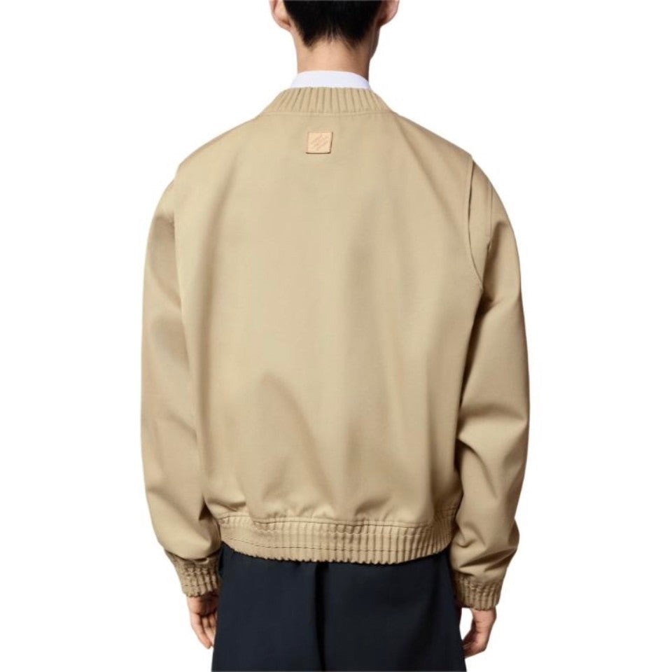 Louis Vuitton Men's Spring and Autumn Solid Color Embroidery Letter Print Zipper Long Sleeve Jacket #72532