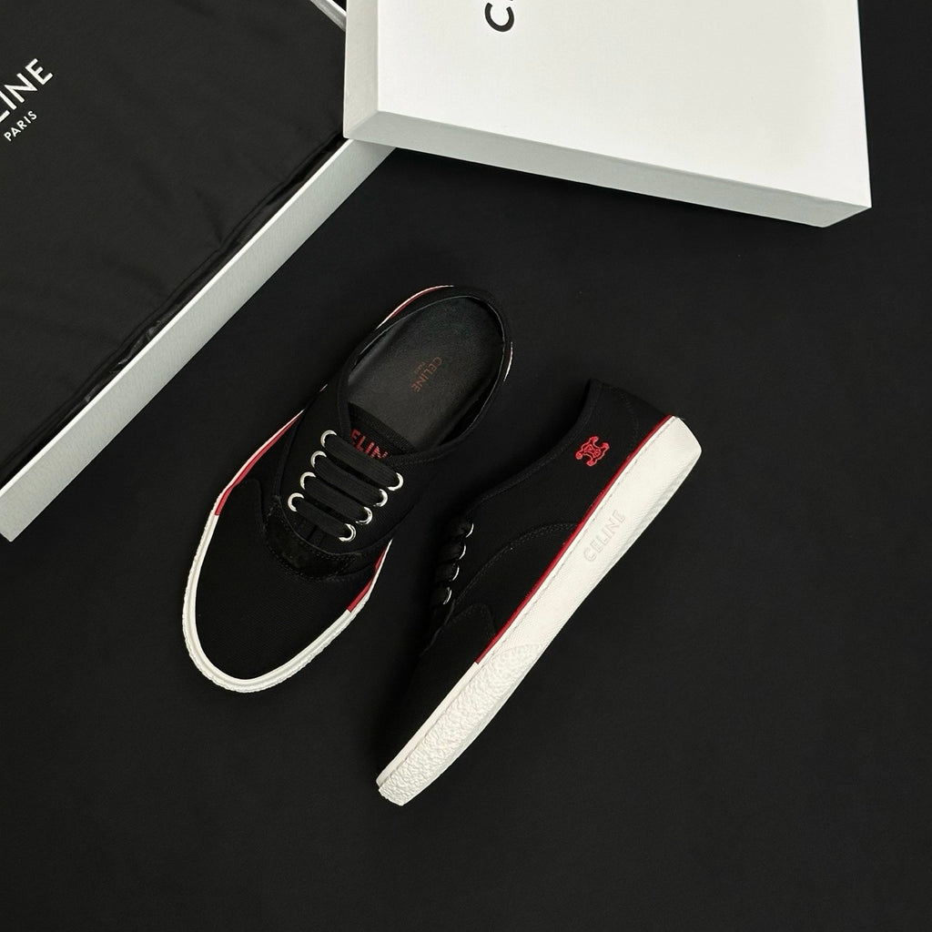 CELINE ALAN SNEAKER IN CANVAS AND SUEDE CALFSKIN #386821