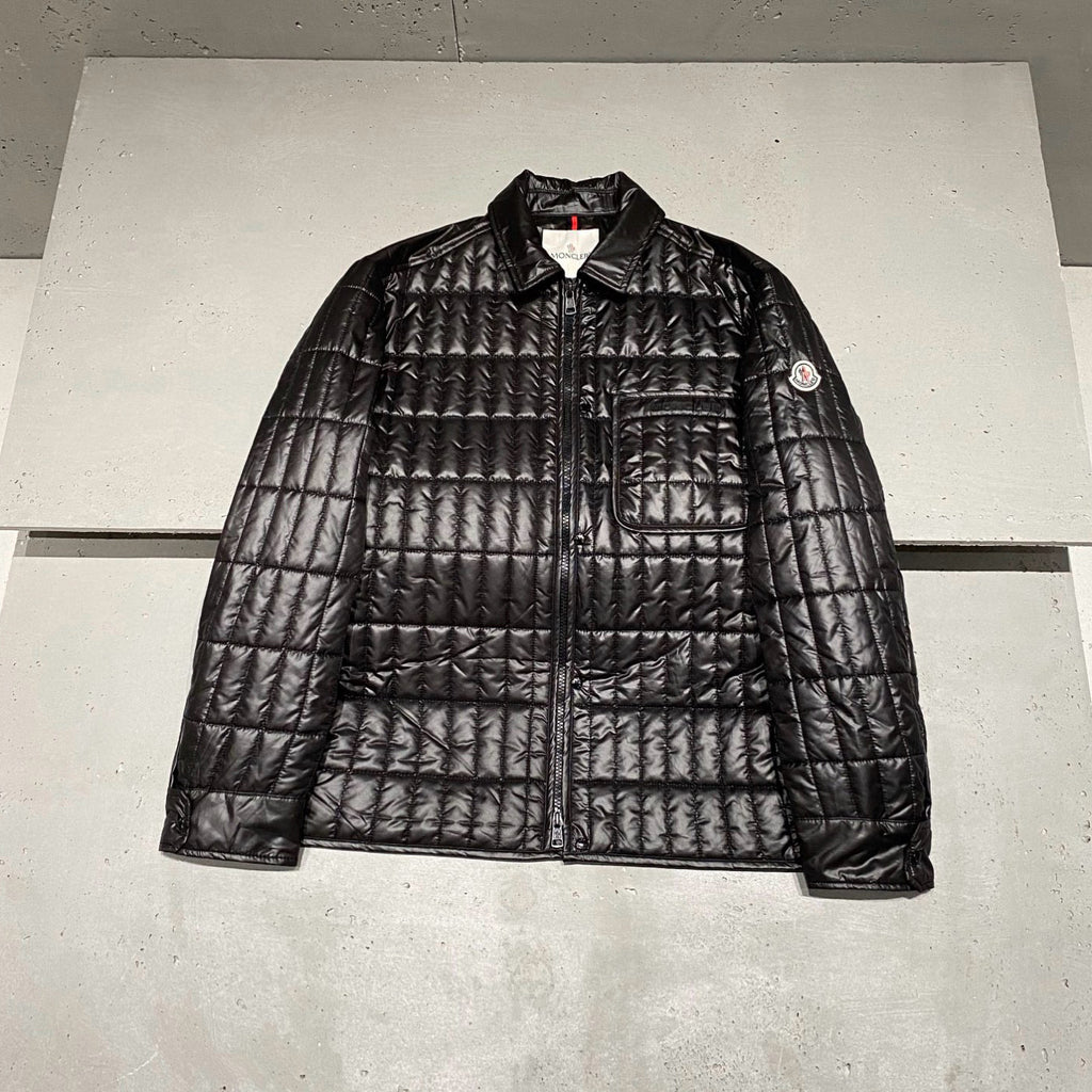 Moncler Men's Winter Fashion Casual Lapel Zipper Minimalist Vertical Quilted Lightweight Cotton Outerwear  Jacket #79317