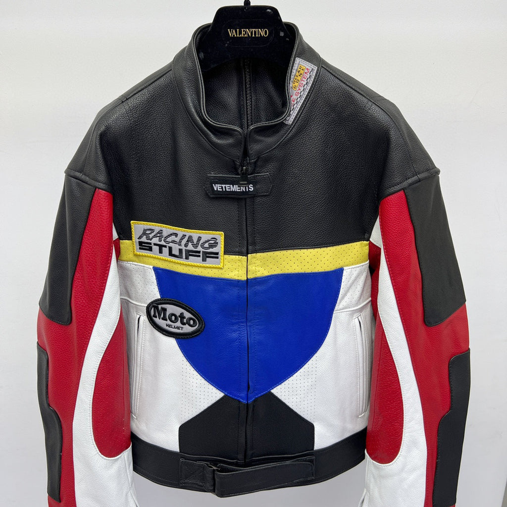 Vetements Motorcycle Zipper Leather Jacket #21918