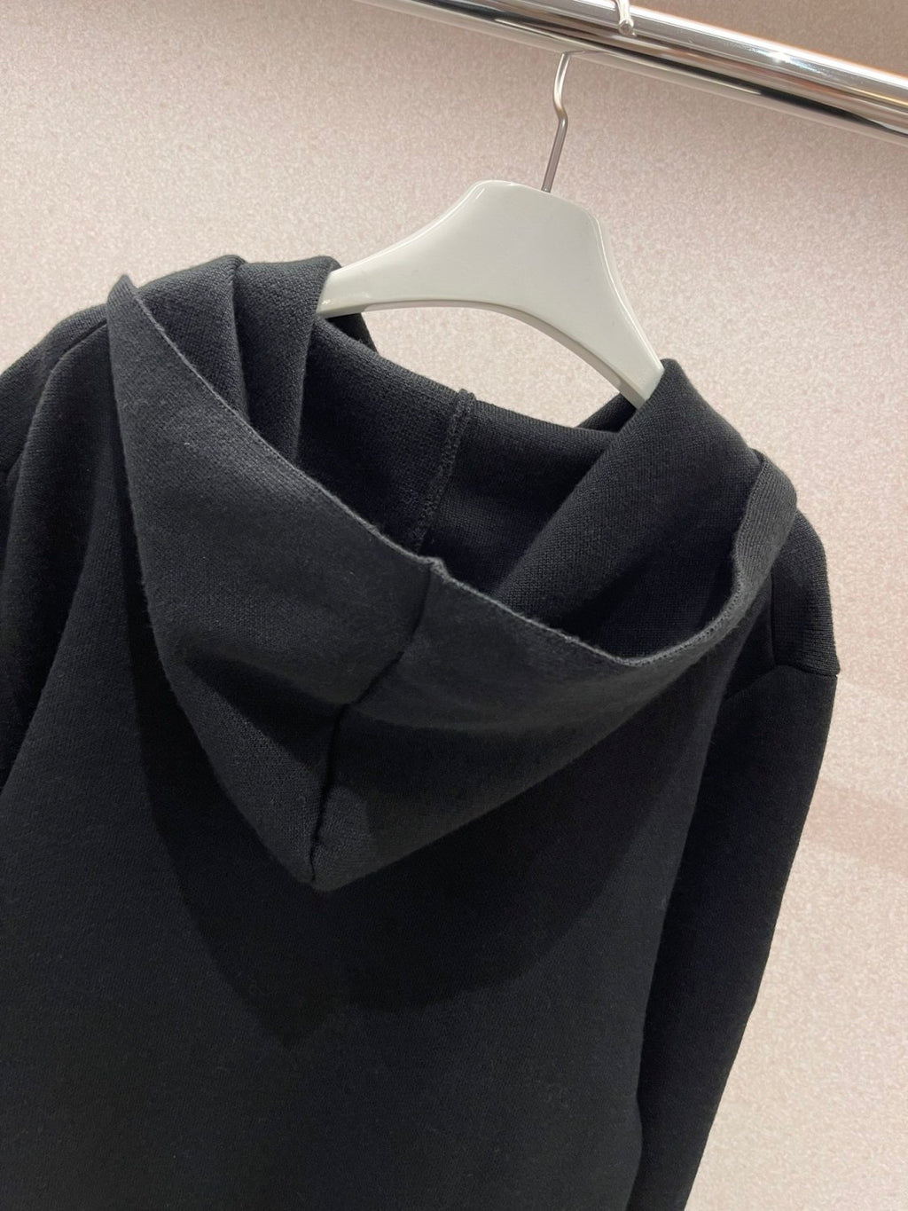 Dior Men's Spring and Autumn Black Logo Letter Print Tassel Design Hooded Long Sleeve Sweatshirt #73654