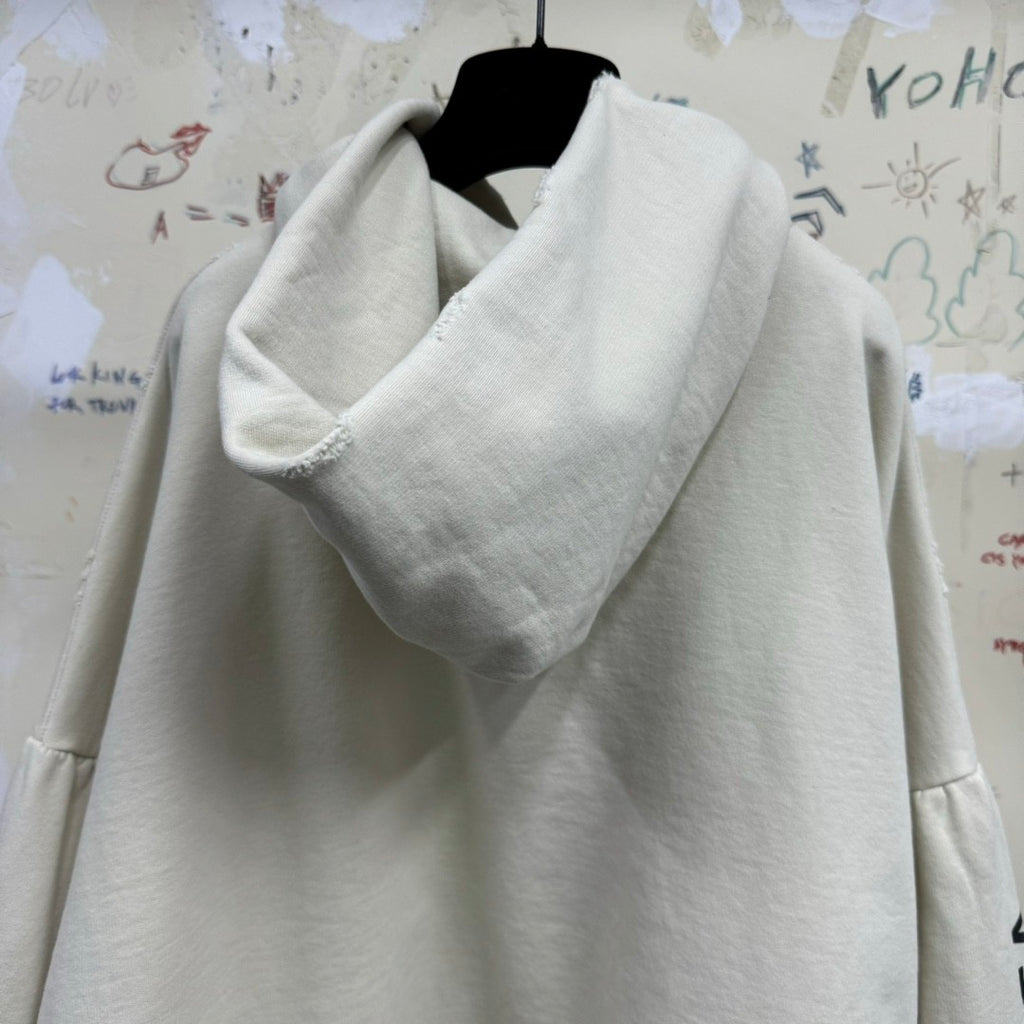 Balenciaga Men's Spring and Autumn Solid Color Letter Printed Hooded Pullover Long Sleeve Sweatshirt #73249