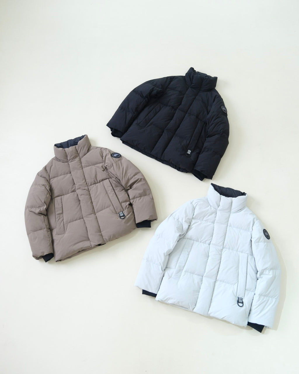 Canada Goose Men's and Women's Autumn and Winter Solid Color Standing Collar Zipper Long Sleeve Puffer Down Jacket #73854