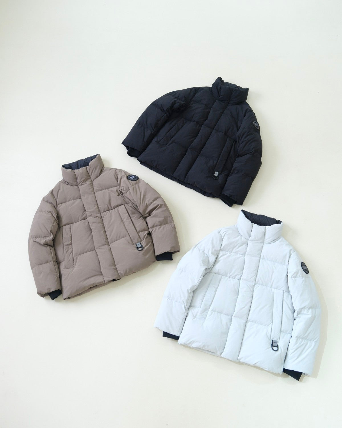 Canada Goose Men's and Women's Autumn and Winter Solid Color Standing Collar Zipper Long Sleeve Puffer Down Jacket #73854