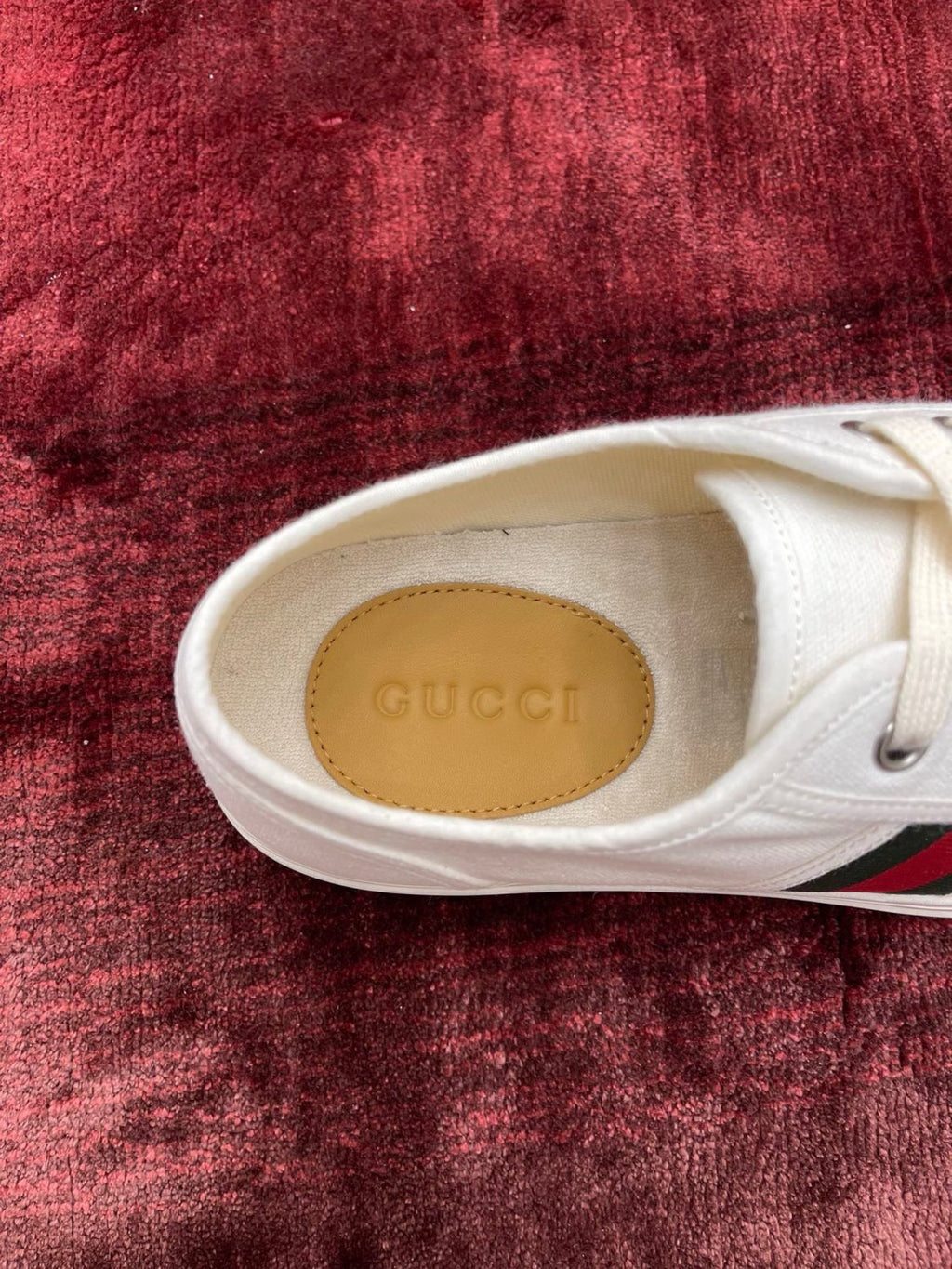 Gucci Men's Round Toe Comfort Webbing Thick Sole Low Top Sneakers Shoes #76413