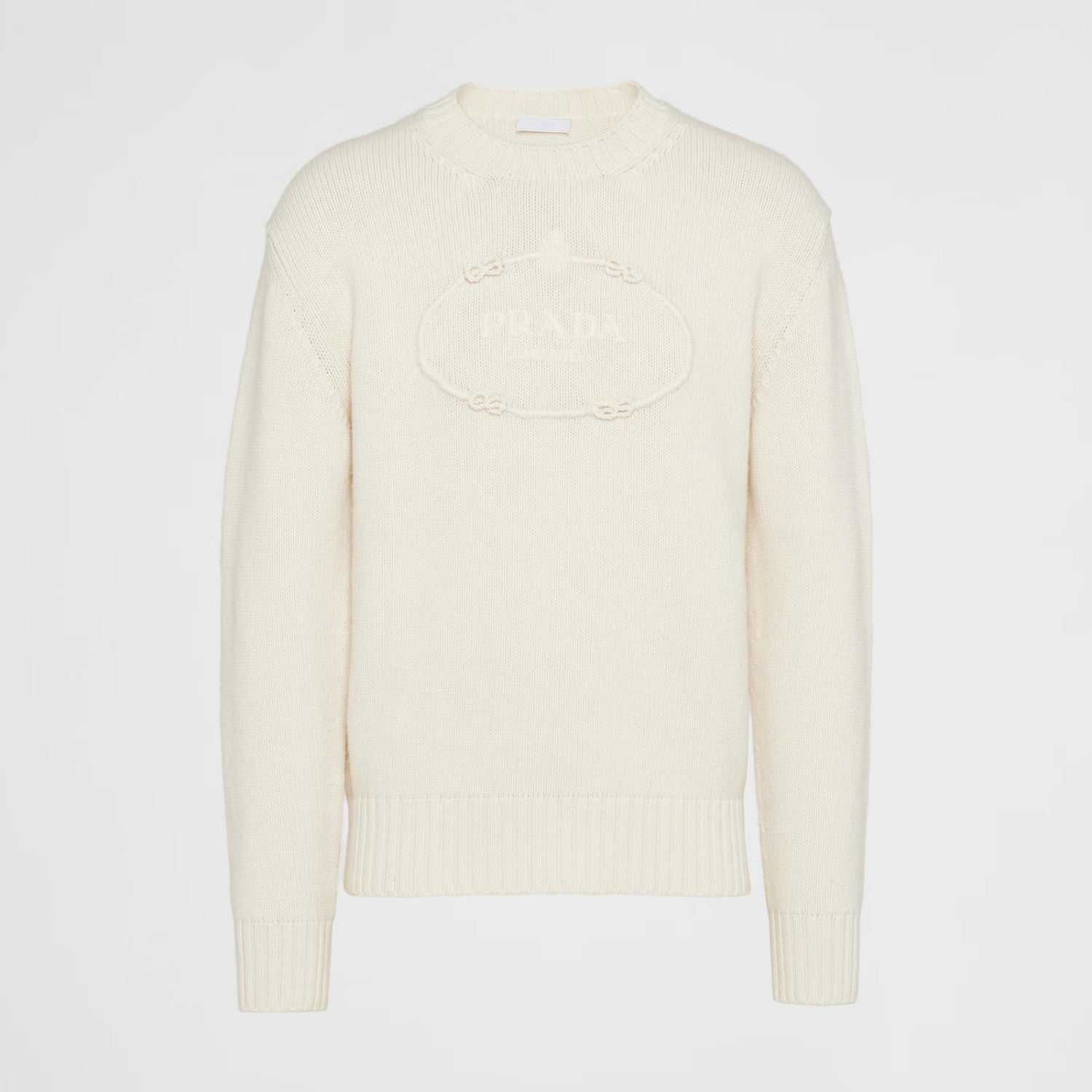 Prada Men's Spring and Autumn Solid Color Splicing Round Neck Embroidery Printed Logo Long Sleeve Sweater Pullover #98666
