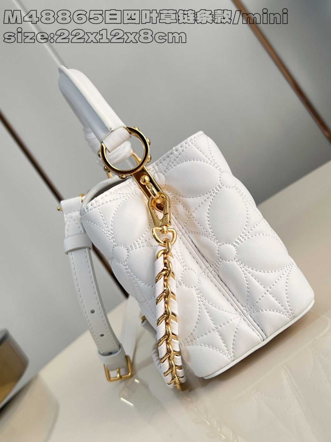 Louis Vuitton Capucines East-West Women's Monogram Logo Solid Color Leather Shoulder Crossbody Tote Bag Bags #75155